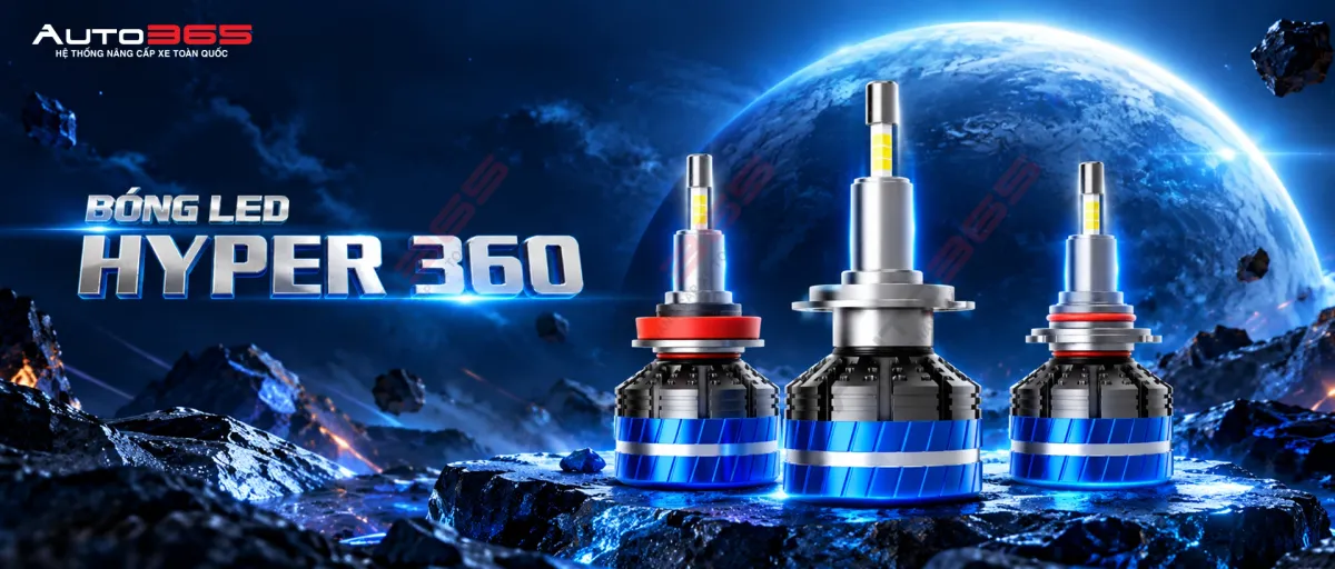 Bóng LED X-Light V12 Hyper 360 tại Auto365