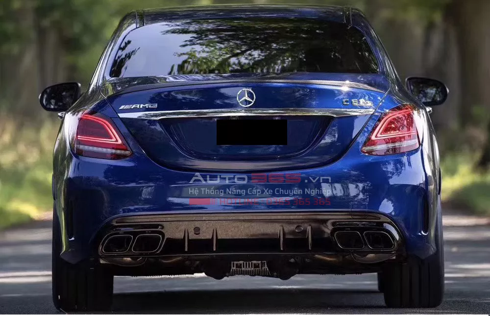 Lip Pô Mercedes C Class W205 thành C63 AMG - Hình 1