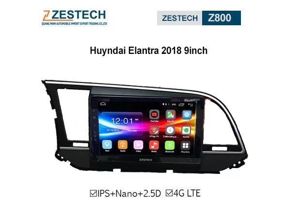 DVD Androi Zestech Z800 – Hyundai Elantra - Hình 1