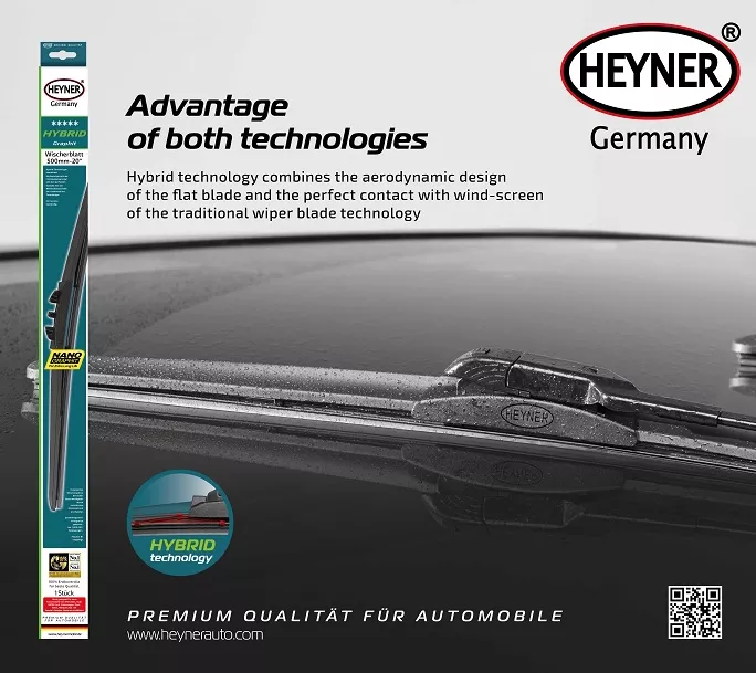 GẠT MƯA HEYNER HYBRID NANO - Hình 1