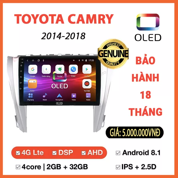MÀN HÌNH OLED TOYOTA CAMRY 2014 - 2018 - Hình 1