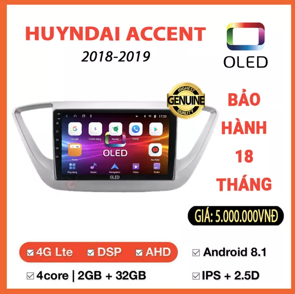 Màn hình Oled Toyota Camry 2014-2018 - Hình 1