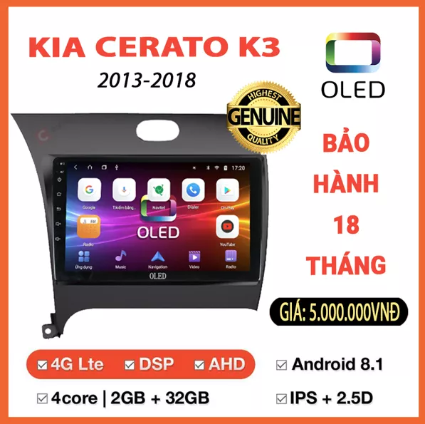 Màn hình Oled Kia Cerato K3 - Hình 1