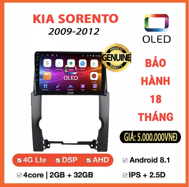 MÀN HÌNH OLED KIA SORENTO 2009-2012 - Hình 1
