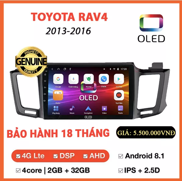 Màn hình Oled Toyota Rav4 2013-2016 - Hình 1