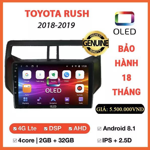 Màn hình Oled Toyota Rush 2018-2019 - Hình 1
