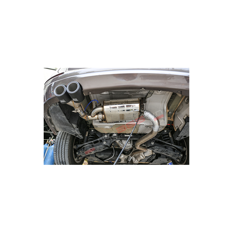 Độ Pô BMW 320i Nâu Bầu pô Remus Cổ pô AKRAPOVIC đôi