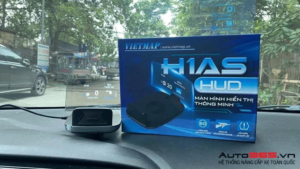 VIETMAP HUD H1AS DẪN ĐƯỜNG KẾT NỐI CẢM BIẾN TPMS