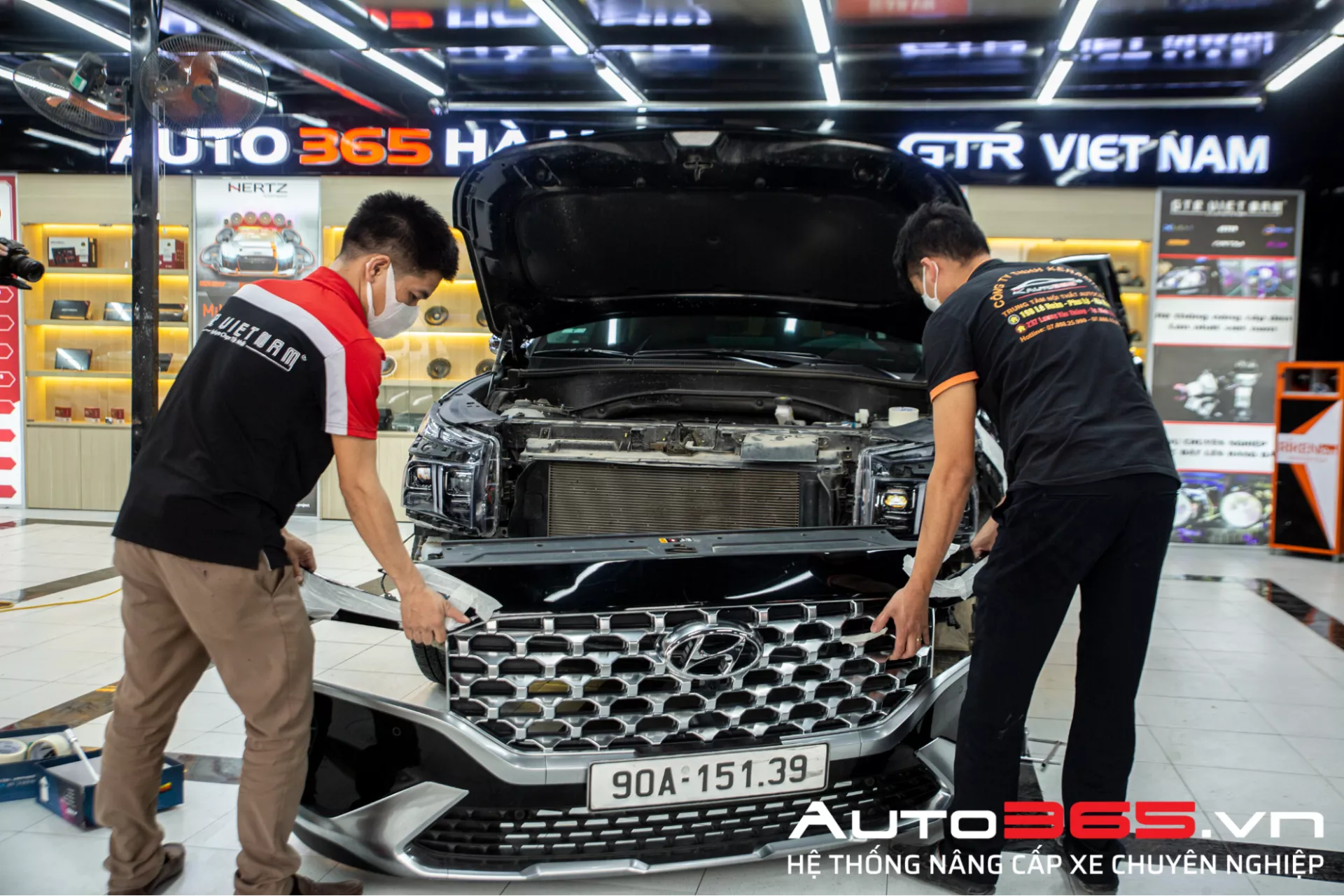 TRẢI NGHIỆM ĐỘ ĐÈN CHO HYUNDAI SANTAFE 2022 THẾ HỆ MỚI