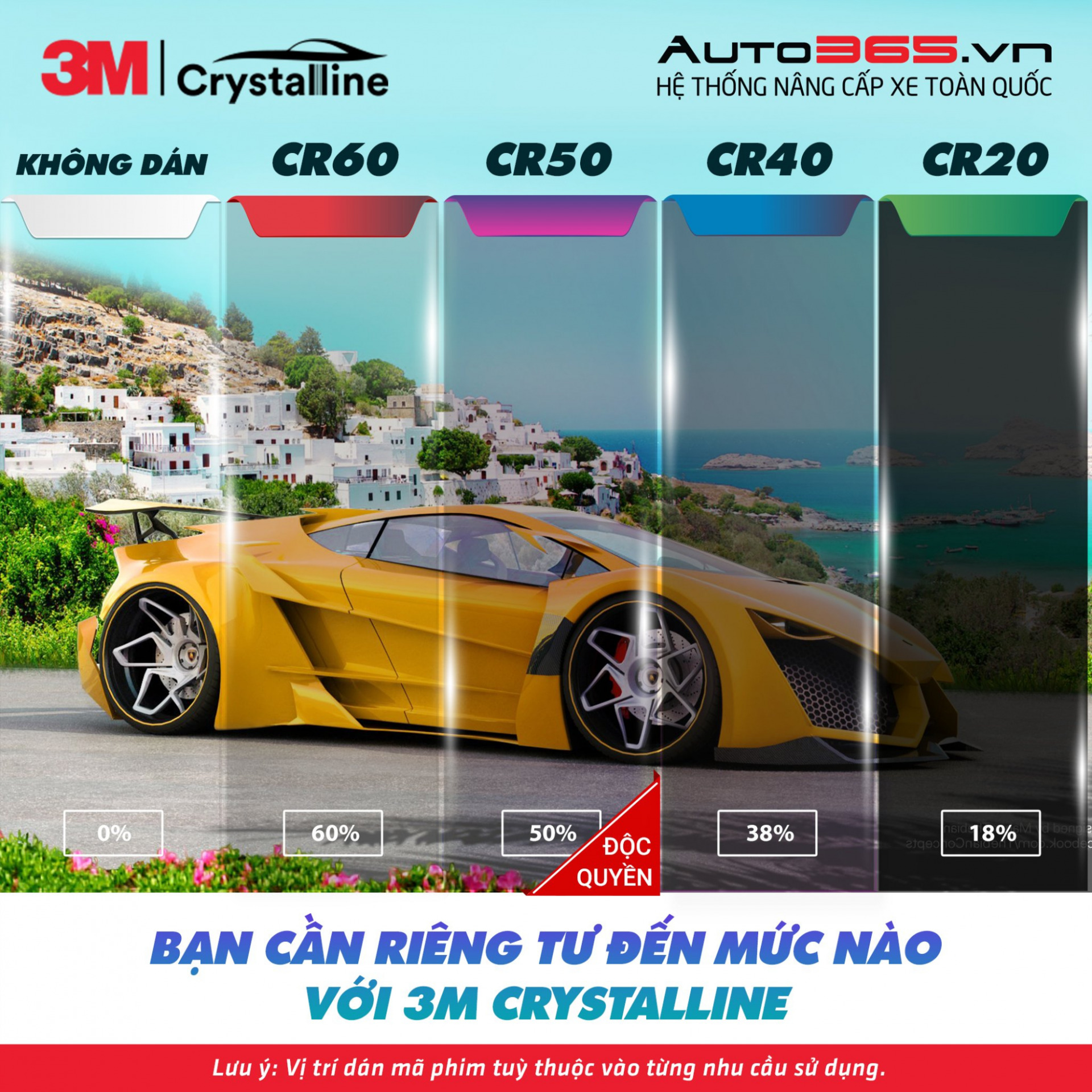 Mã phim 3M Crystalline CR50