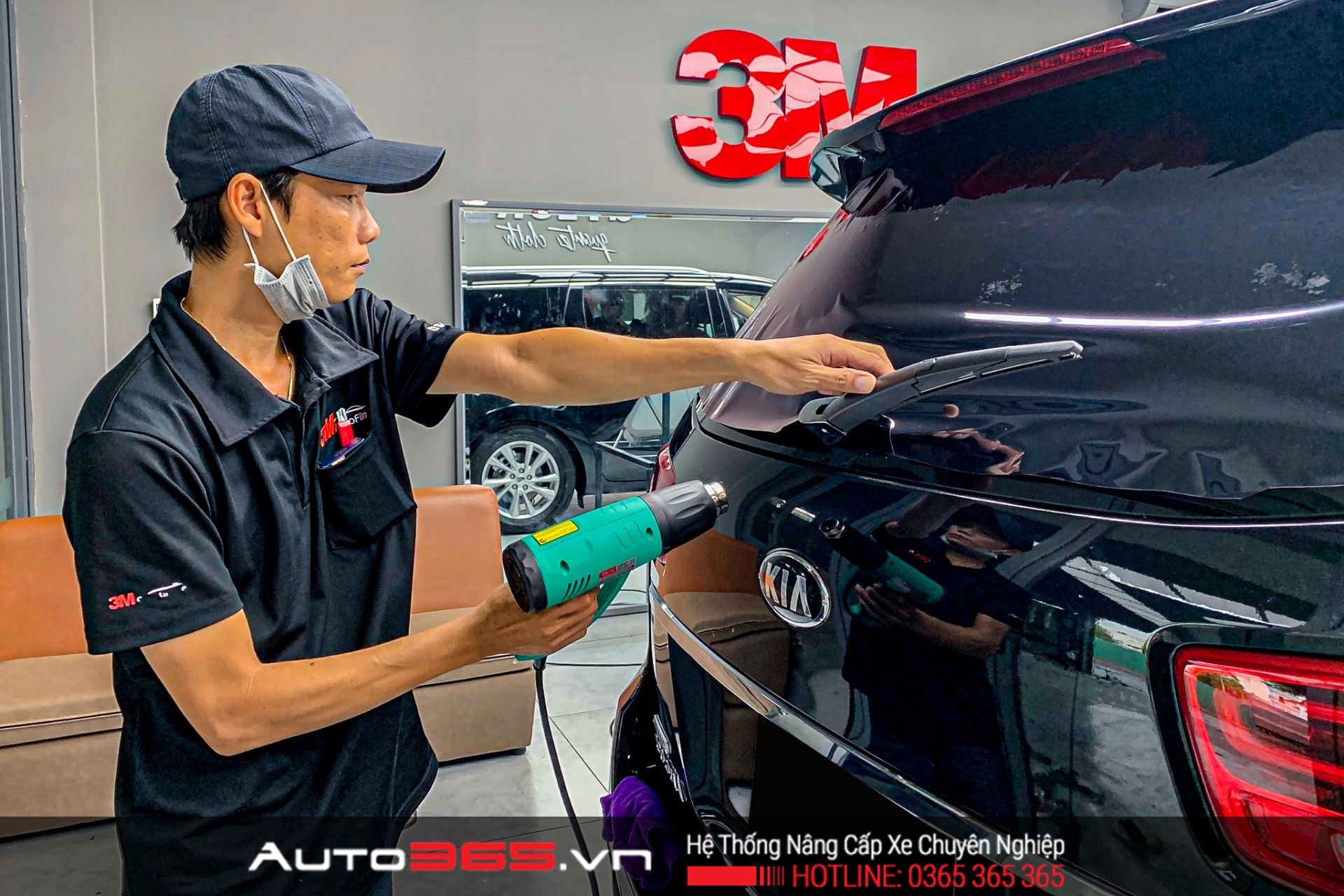 quy trình dán phim cách nhiệt 3m