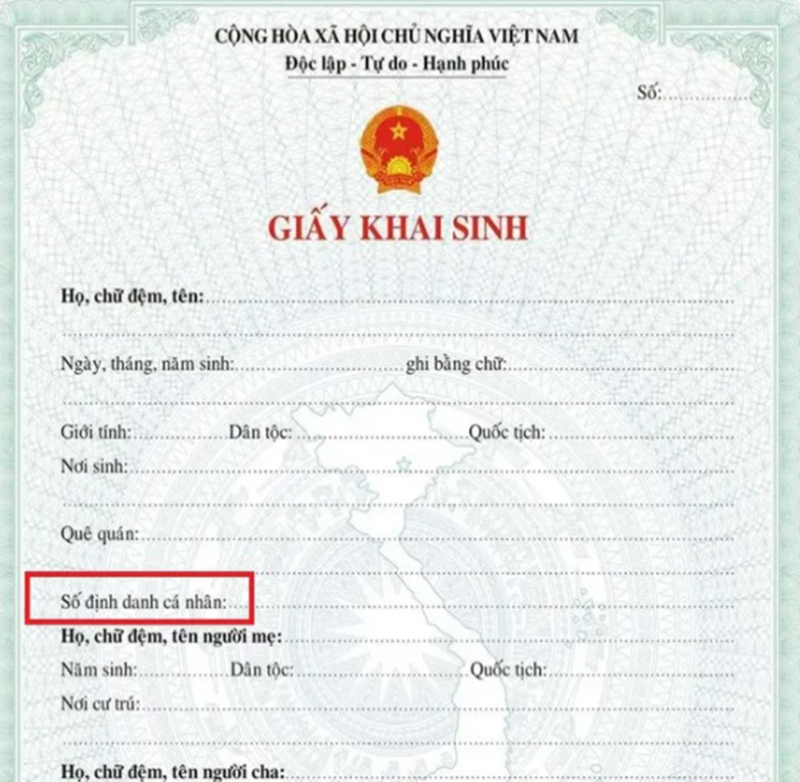 giấy khai sinh