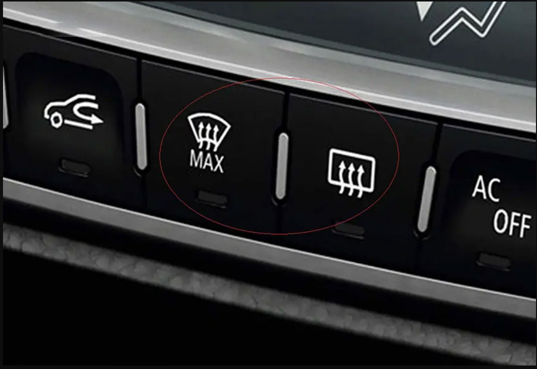 Mở chế độ sấy kính cho xe