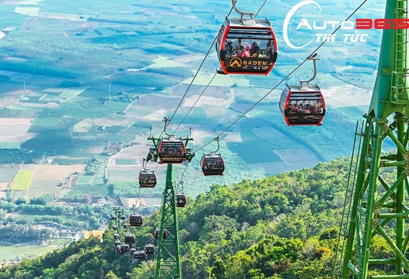Lên núi bằng cáp treo