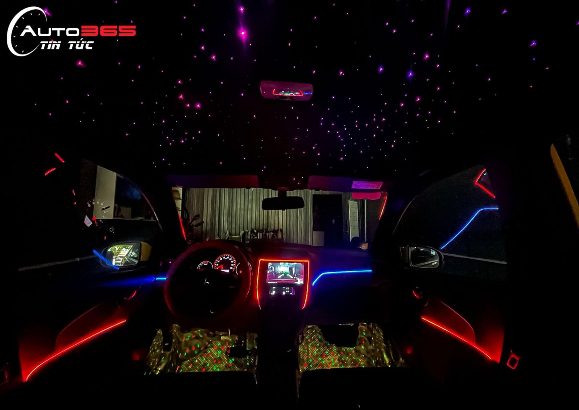 led viền nội thất Cari Ultra Lights và Trần sao rơi