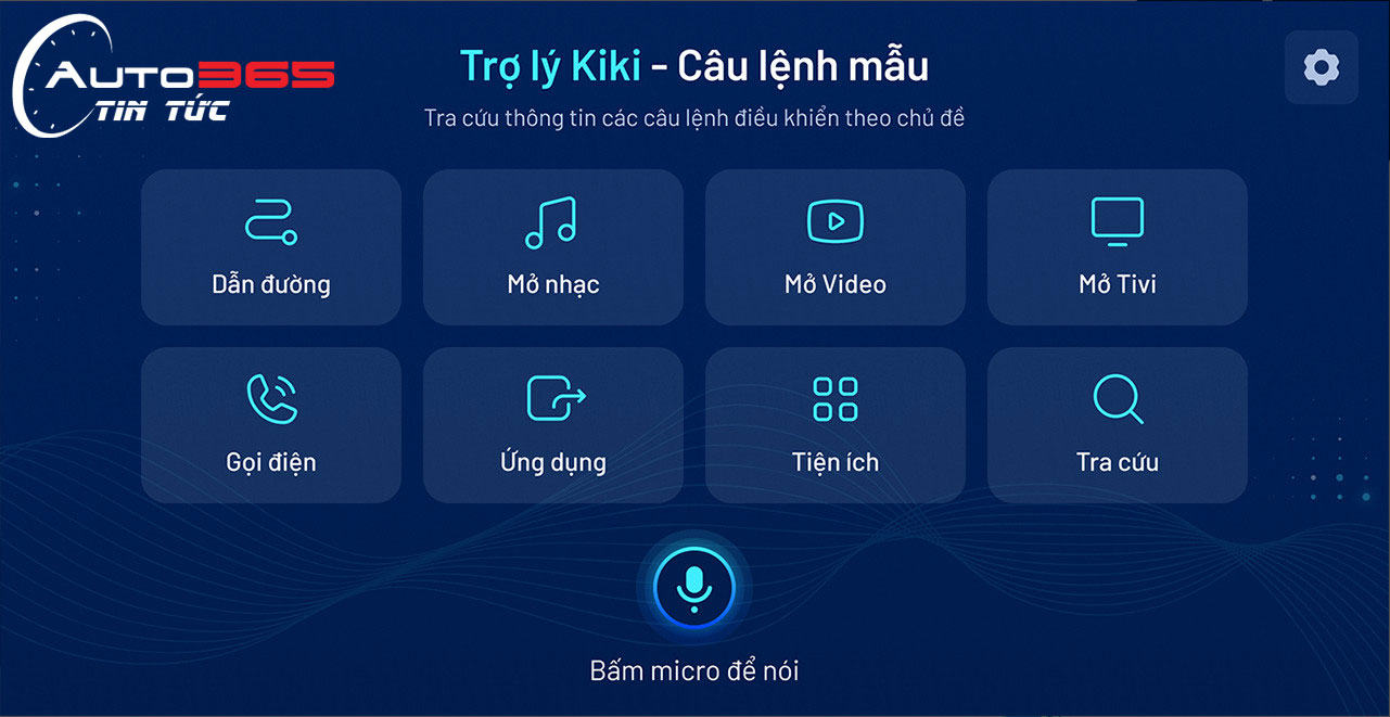 Một vài câu lệnh mẫu - Trợ lý ảo Kiki