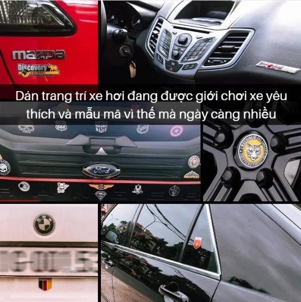 Decal Logo thương hiệu nổi tiếng được rất nhiều người ưa chuộng