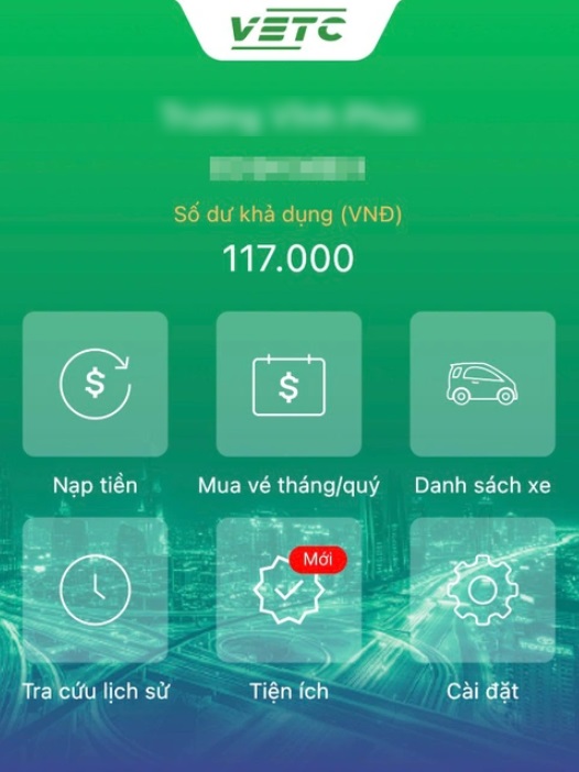 Không được để tài khoản hết tiền