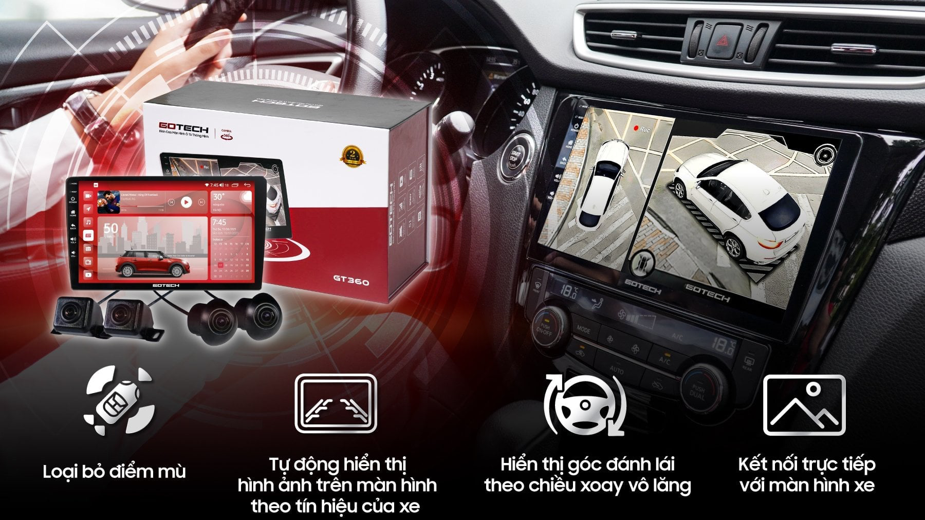 TOP SẢN PHẨM MÀN HÌNH GOTECH Ô TÔ TRÊN 12 TRIỆU