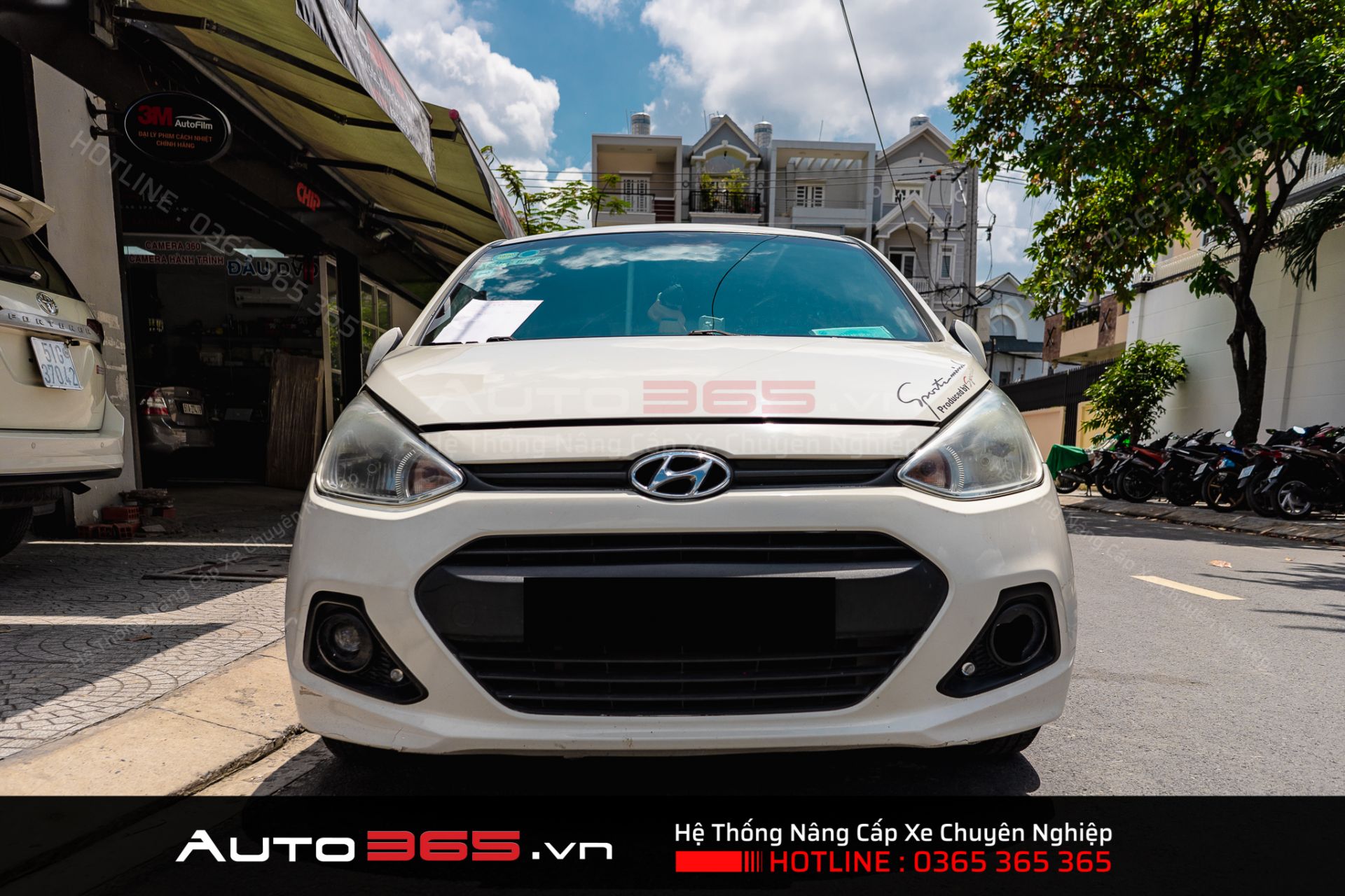 TĂNG SÁNG HYUNDAI GRAND I10 VỚI BI LED TITAN BLACK