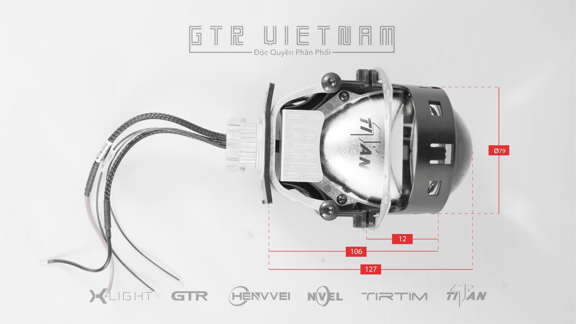 BI LED TITAN SILVER 3 (CÓ LOGO)