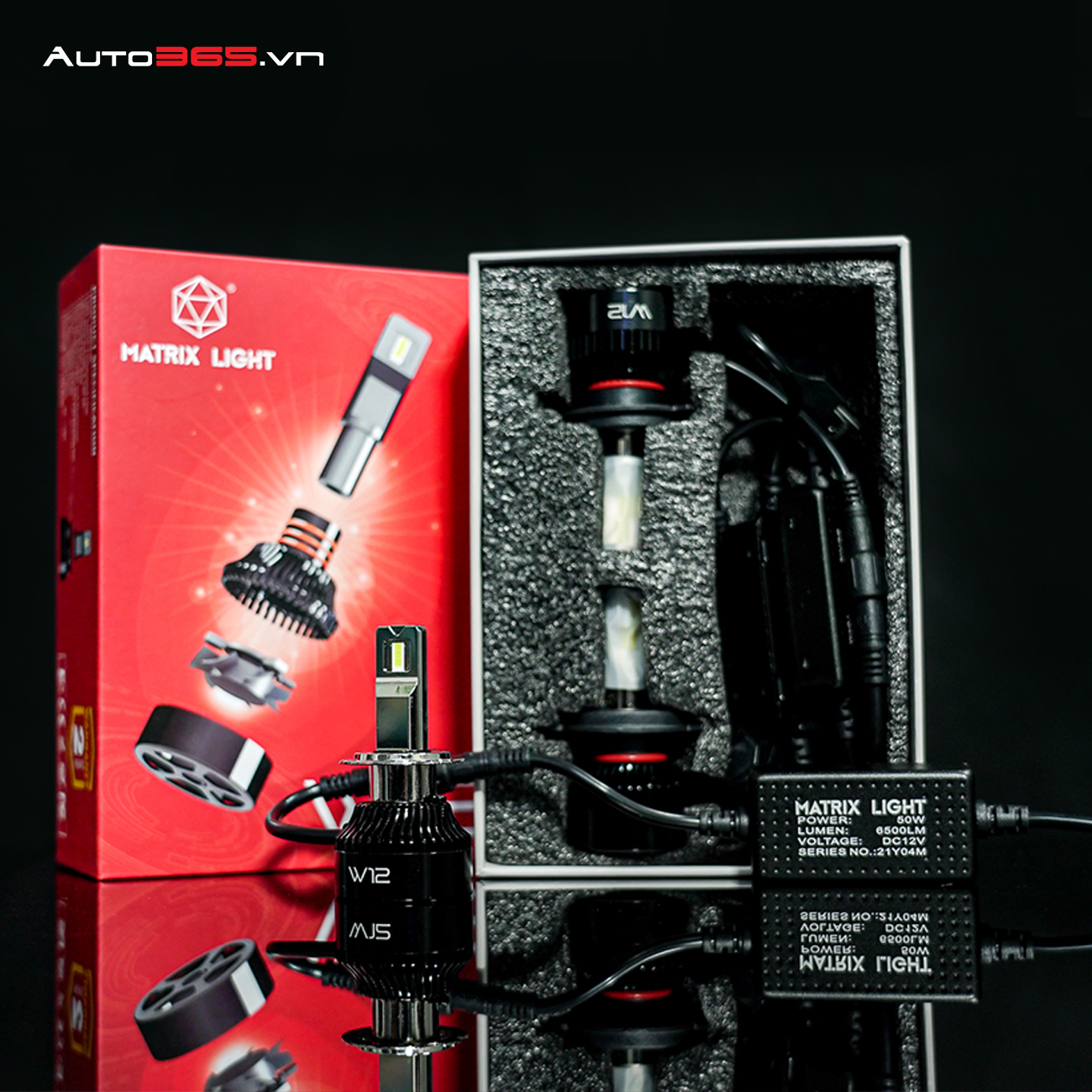 Bong Led Chan H7 Matrix Light W12 Cho Oto(3)