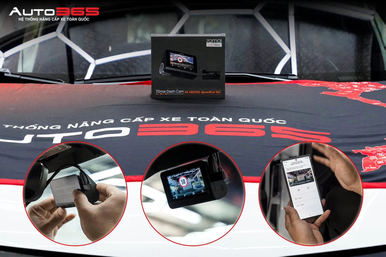 Lắp camera hành trình VF8 tại Auto365