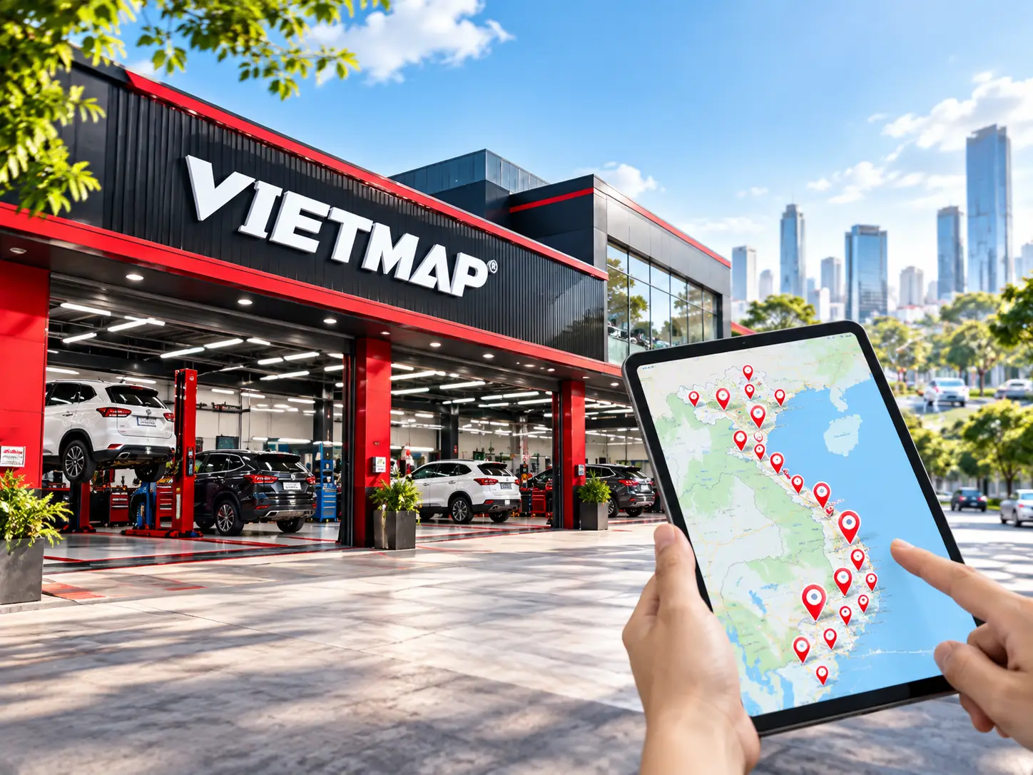 Minh họa các điểm lắp đặt camera Auto365