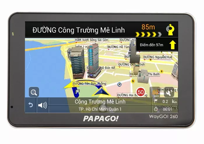 Bộ Thiết Bị Dẫn Đường PAPAGO WAYGO!260 Tiện Ích Sang Trọng