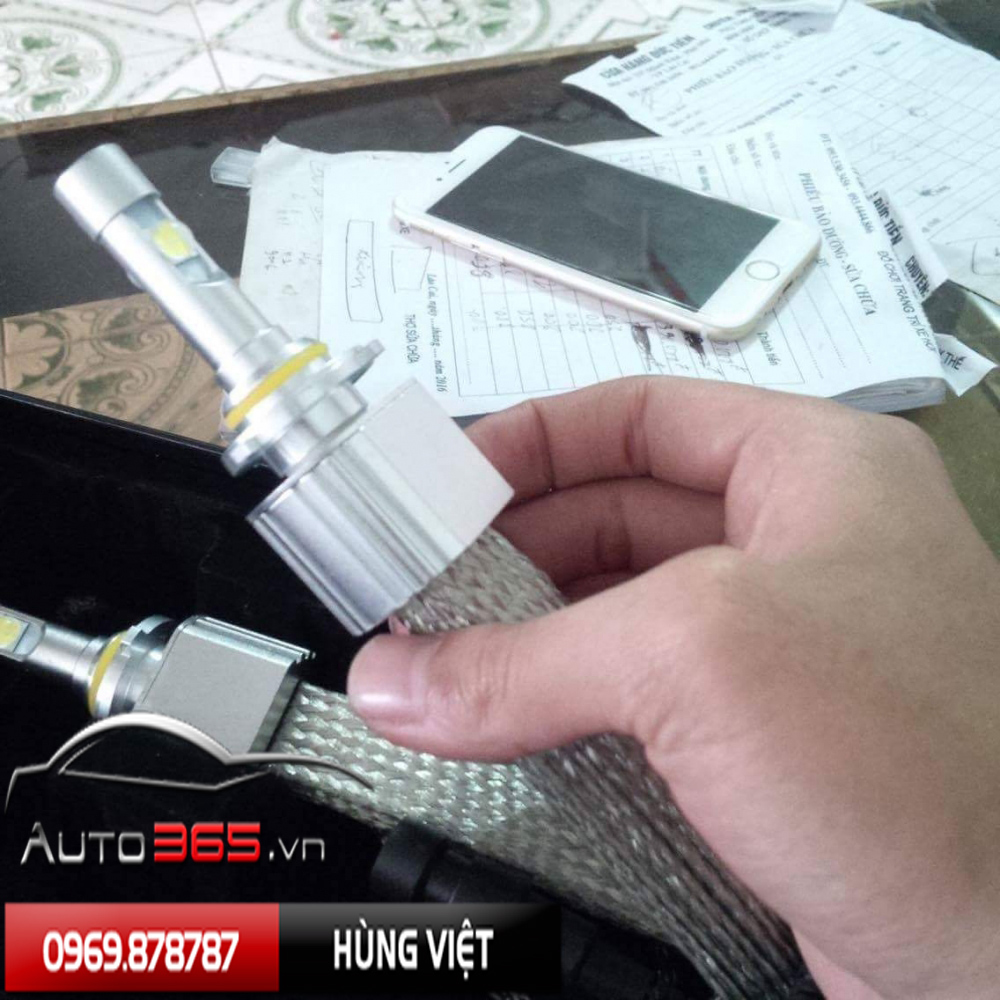 Thay thế bóng halogen bằng cree xhp70 tăng sáng mạnh mẽ