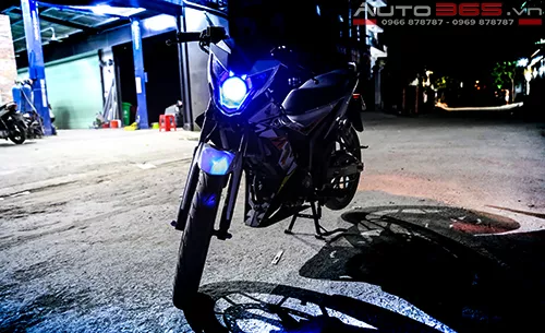 Honda Sonic 150 Độ đèn bi xenon tăng sáng xe