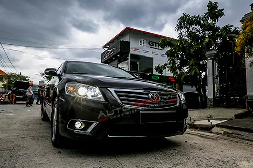 Toyota Camry Long An Nâng cấp Bi xenon tăng sáng an toàn - Đèn bi gầm phá sương phá mưa tốt.