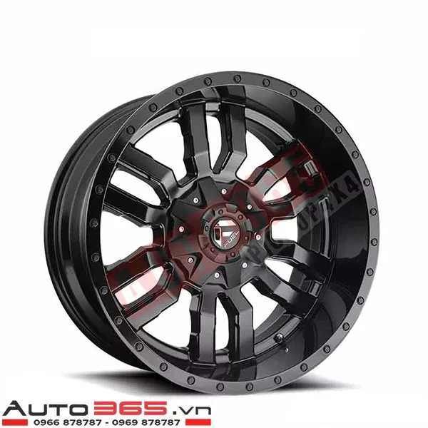 MÂM XE BÁN TẢI FUEL 2018 STYLES SLEDGE D596 SIZE 18″ OFFSET -12 - Hình 1