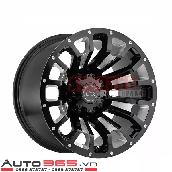 MÂM XE BÁN TẢI BLACK RHINO PINATUBO 18×9.5 ET-18 - Hình 1