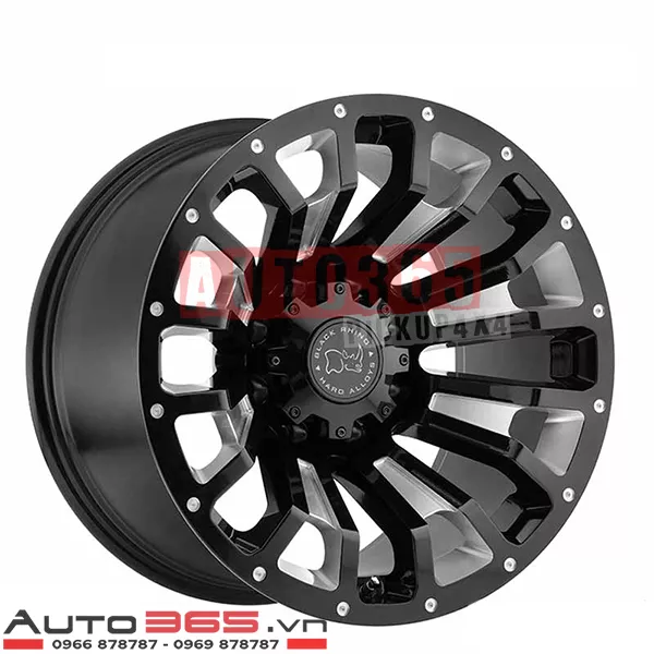 MÂM XE BÁN TẢI BLACK RHINO PINATUBO 20×9.5 ET-18 - Hình 1