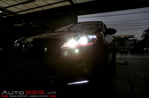 Mazda 3S đen - Độ đèn bi xenon kết hợp mí led đẳng cấp