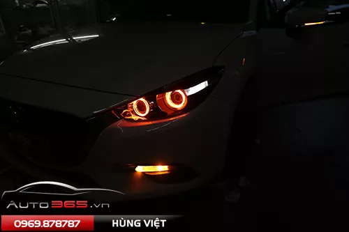 Mazda 3 độ bi hella limited 2017