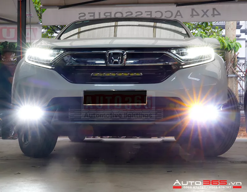 Honda CRV nâng cấp bi gầm tăng sáng gấp đôi
