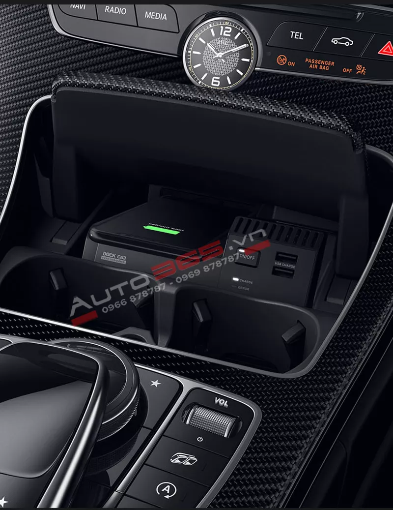 Bộ sạc không dây usb cho Mercedes GLC - Class - Hình 1