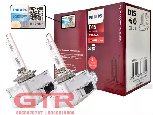 Xenon PHILIPS D1S X-treme Vision +150% 4800K 85415XV2C1 - Hình 1