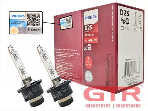 Xenon philip D2S X-treme Vision +150% 4800K 85122XV2C1 - Hình 1