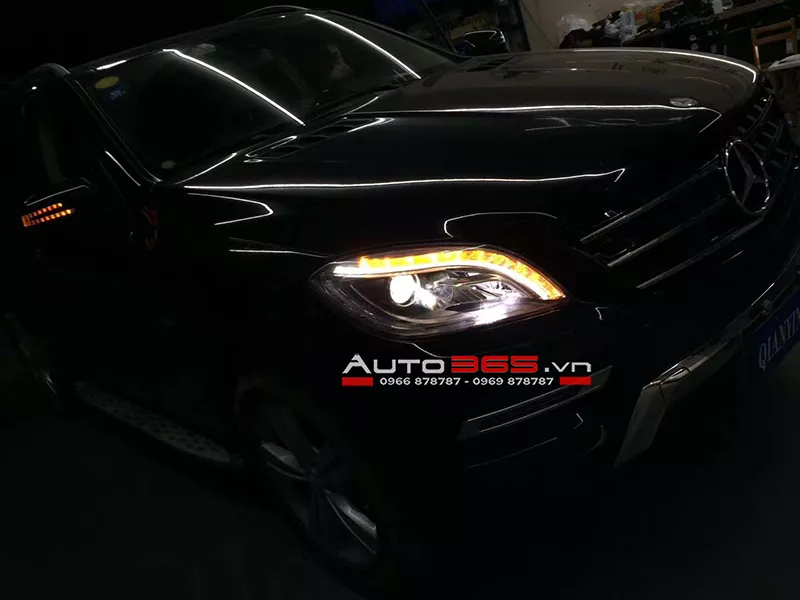 Mercedes ML350 2012 nâng cấp đèn thế hệ mới - Hình 1