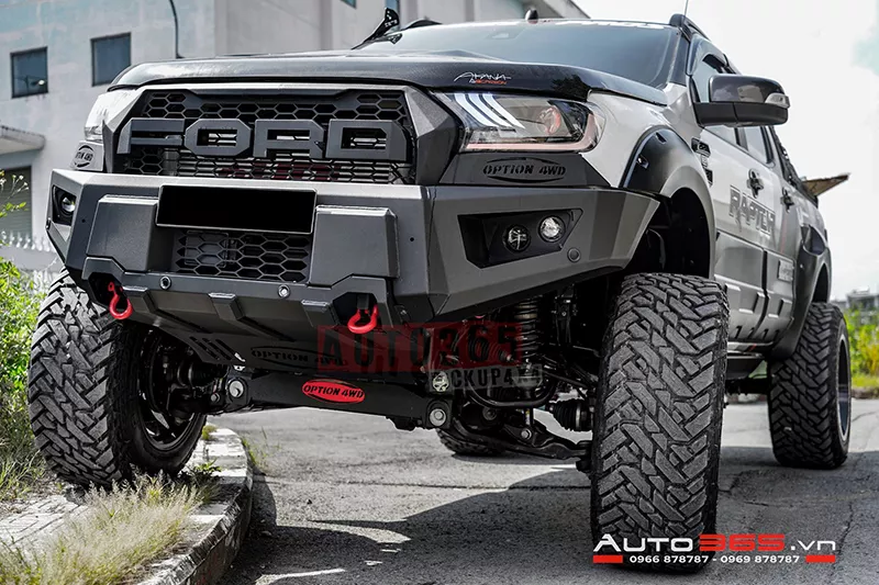 Cản trước Option 4WD Thái Lan VER2 cho Ford Ranger đời 2015 - Hình 1
