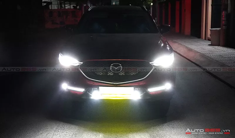 Mazda CX5 All New nâng cấp bi xenon philip soi sáng con đường Việt