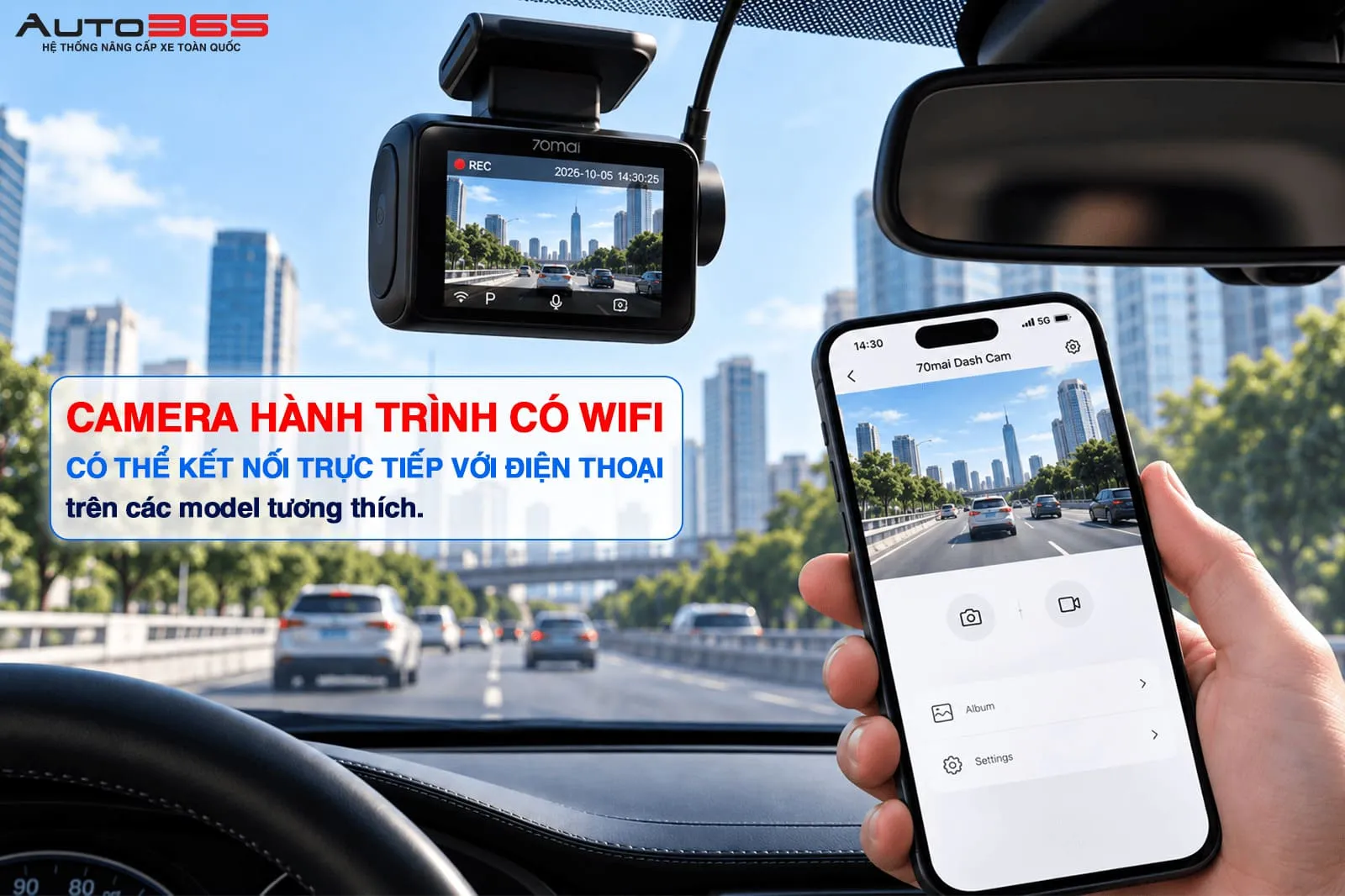 Hướng dẫn cách kết nối camera hành trình với điện thoại