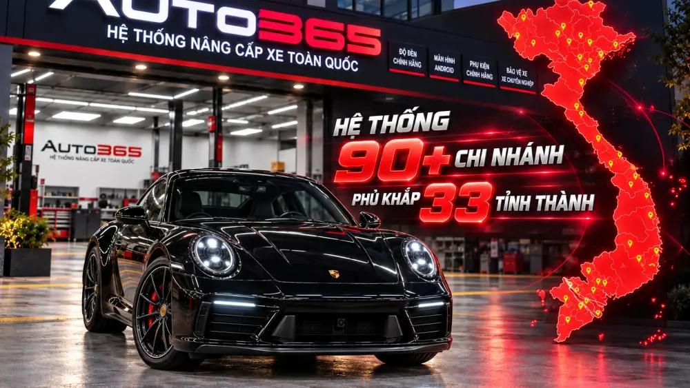 Hệ thống chi nhánh Auto365 tại 33 tỉnh thành (ảnh minh họa)