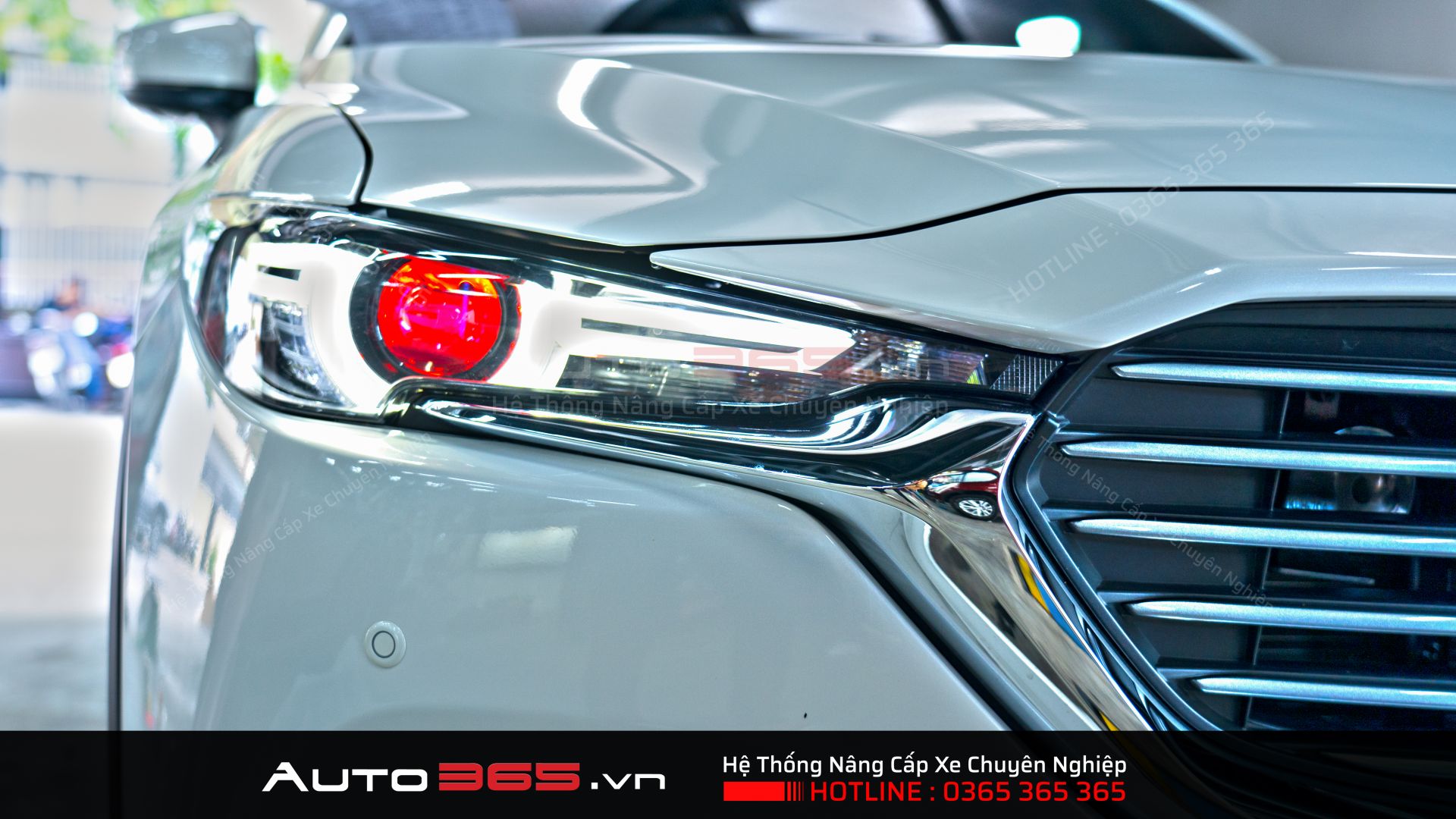 Mazda CX8 đầu tiên tại Việt Nam với Combo độ đèn siêu khủng