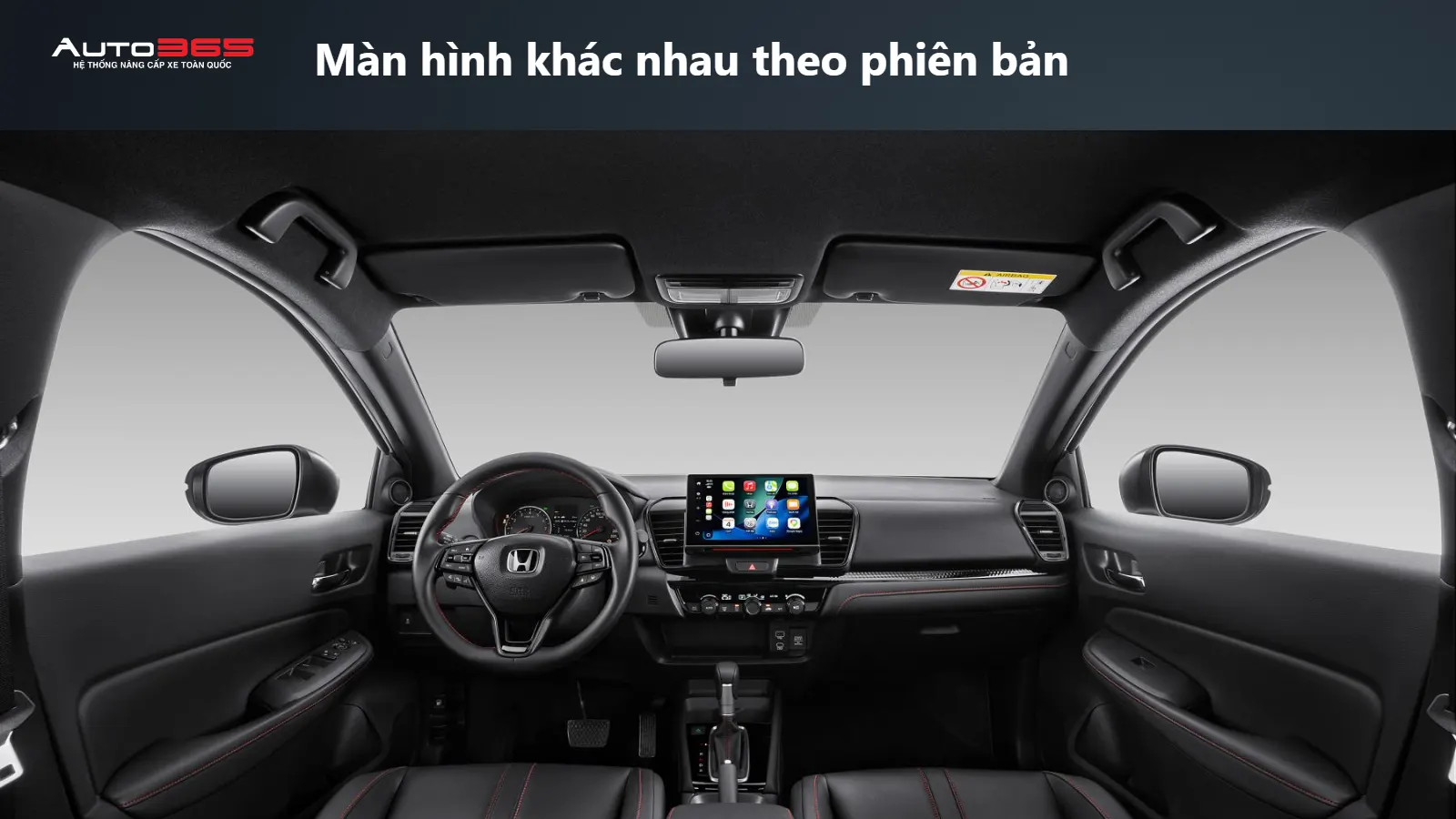 Ảnh nguồn Honda City RS mới với màn hình nổi 10 inch, khác cabin 8 inch trong các mockup