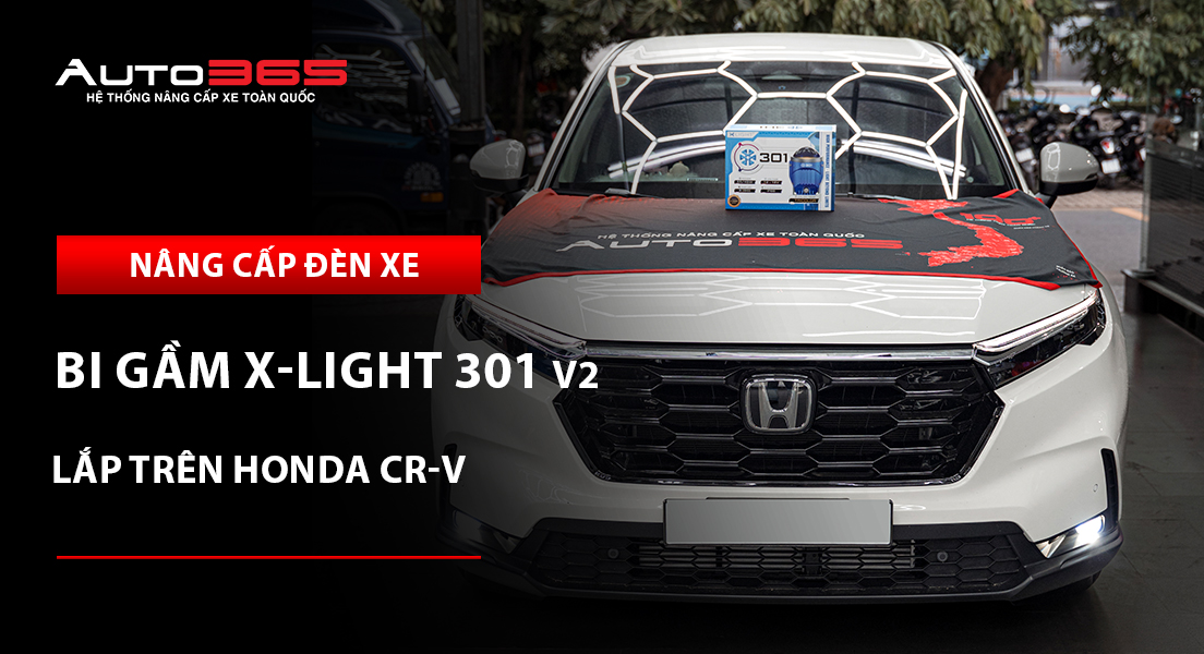 Honda CR-V nâng cấp đèn bi gầm X-Light 301 V2: Giá, thông số và lưu ý khi nâng cấp