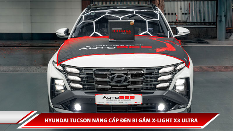 Hyundai Tucson nâng cấp đèn bi gầm X-Light X3 Ultra 